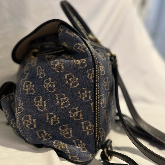 Signature Canvas Dooney & Bourke - Backpack - Blue Fabric Denim - Picture 9 of 15